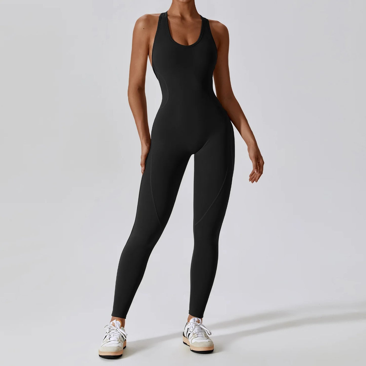 Women's Yoga Jumpsuit and Fitness Overalls Set - Activewear for Pilates and Gym Workouts