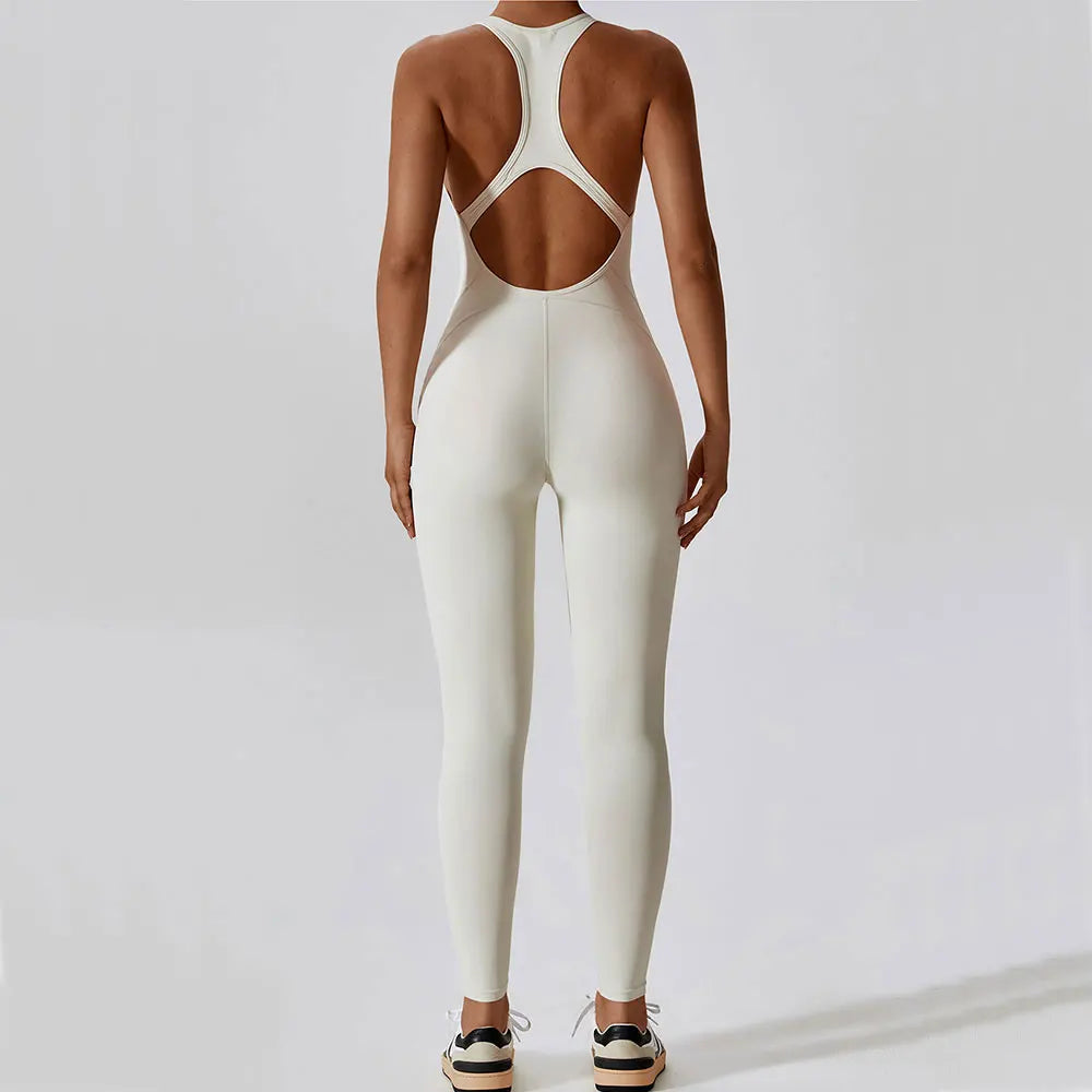 Women's Yoga Jumpsuit and Fitness Overalls Set - Activewear for Pilates and Gym Workouts