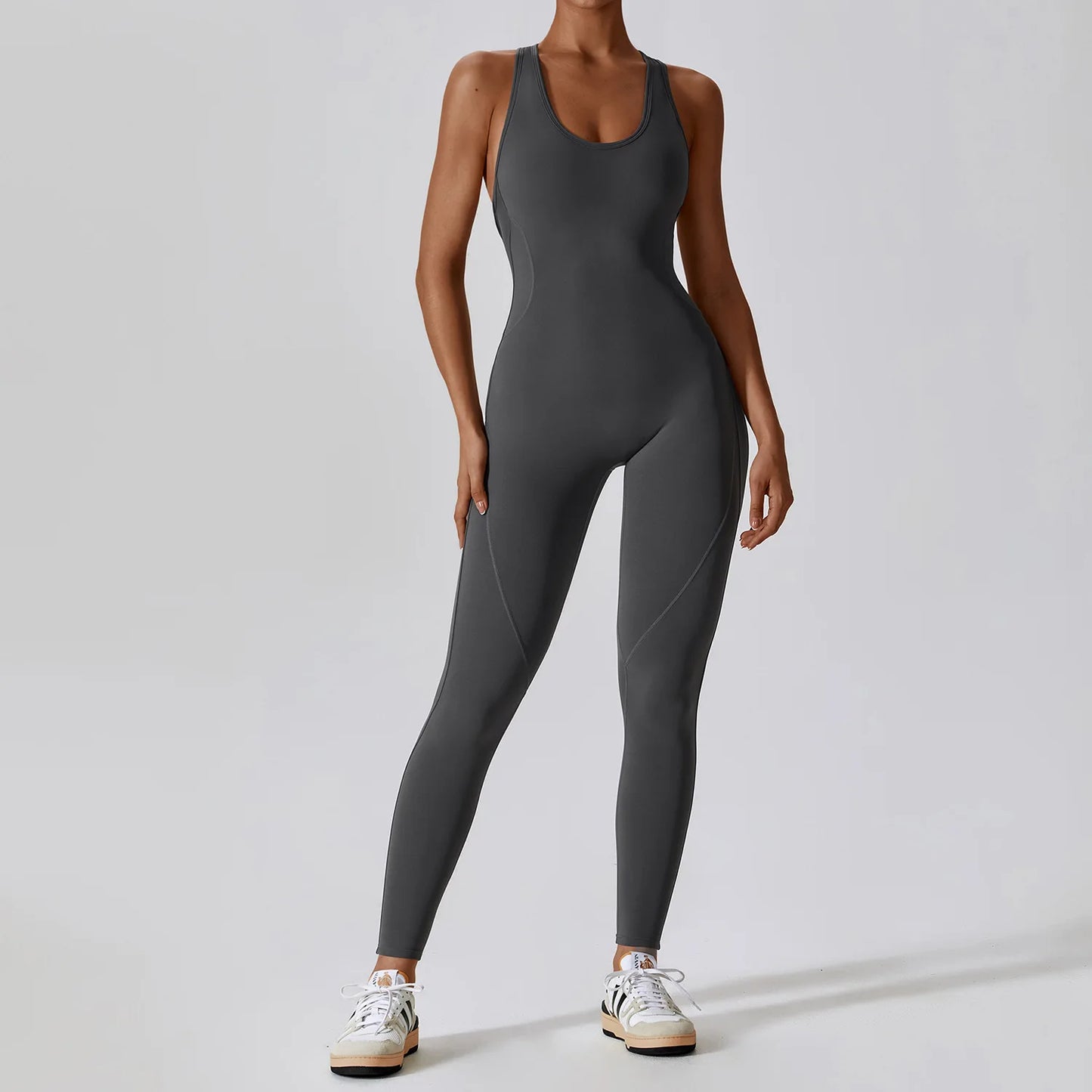 Women's Yoga Jumpsuit and Fitness Overalls Set - Activewear for Pilates and Gym Workouts