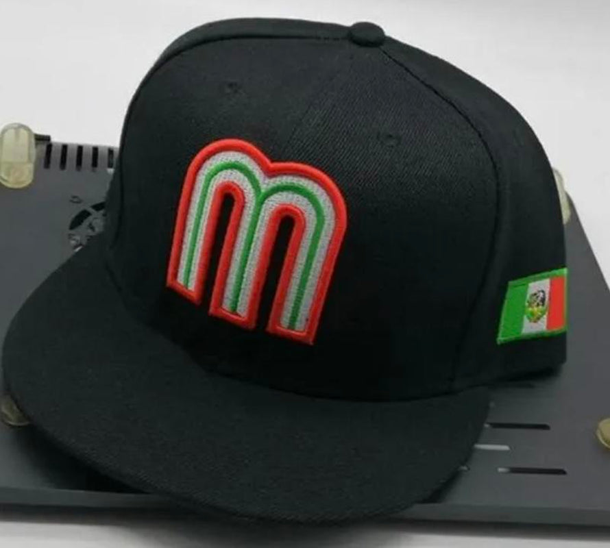 Mexico Hat Red and Black Adjustable Embroidered Baseball Cap Unisex