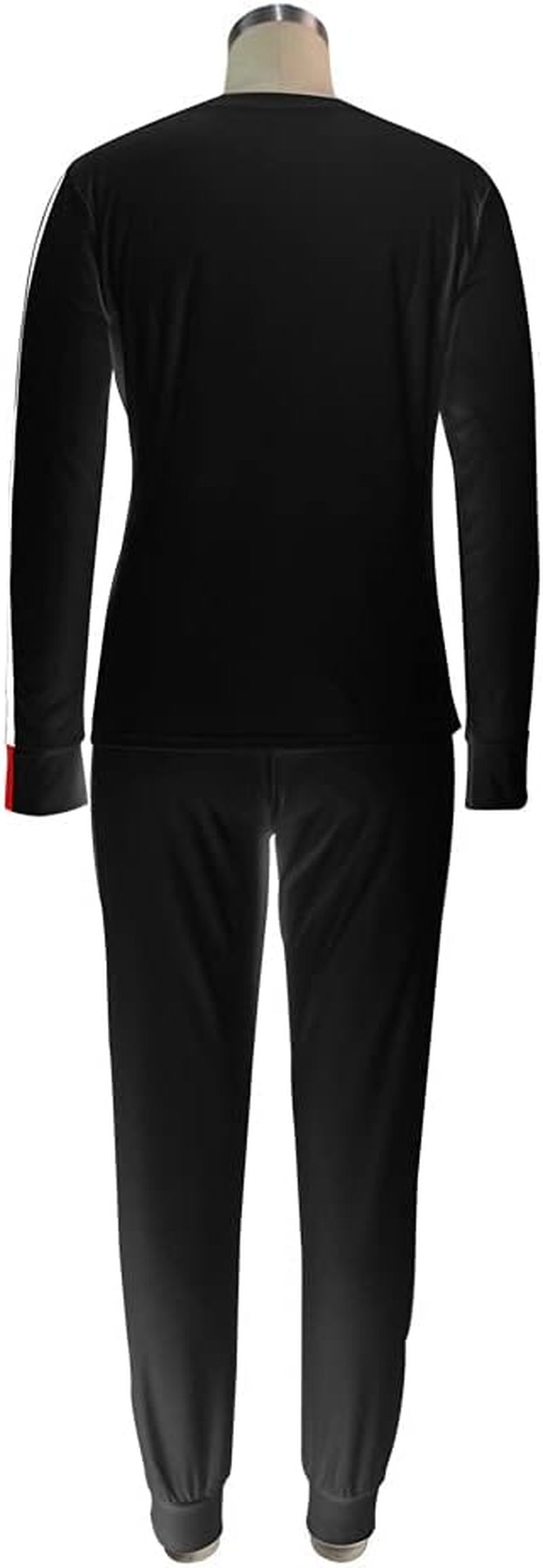 2 Piece Outfits for Women Sexy Stripe Sweatsuits Casual O-Neck Long Sleeve T-Shirt Skinny Pants Sports Set Fall