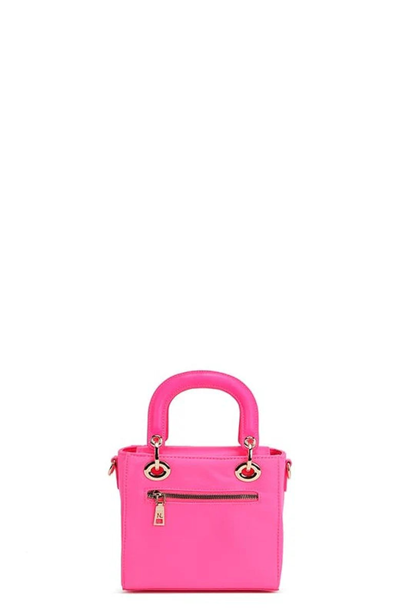 Nicole Lee USA Color Patch Handbag with Top Handle