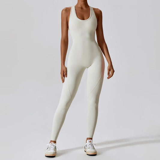 Women's Yoga Jumpsuit and Fitness Overalls Set - Activewear for Pilates and Gym Workouts